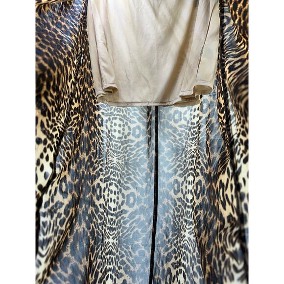 Vertigo Wild Savanna Sheer Maxi Skirt Medium Glam Sexy Mobwife Aesthetic NWT - Picture 3 of 7
